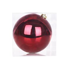 Игрушка на елку шар BonaDi 47-104 12 см марсала - фото