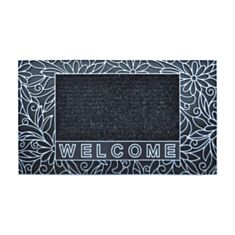 Коврик под дверь B'Home Bouquet 104W 40*70 см серебряный - фото