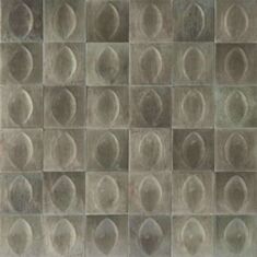 Плитка для стен Ragno Gleeze Grigio Struttura Egg 3D R8Gw 100*100 см серая - фото