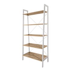 Стеллаж Металл-Дизайн Призма 5 полок дуб античный/белый - фото