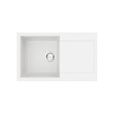 Кухонная мойка София 04 78*50 см белая - фото