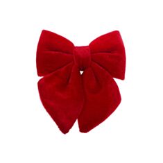 Декор новогодний Бант из бархата BonaDi 821-273 13 см красный - фото