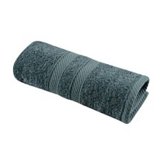 Рушник махровий Soho Luna Turquoise 70*140 см темно-сірий - фото