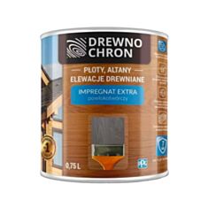 Пропитка для дерева Drewnochron Impregnat Extra пленкообразующая серый 0,75 л - фото