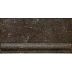 Клінкерна плитка Paradyz Ilario brown сходинка 30*60 см коричнева - фото