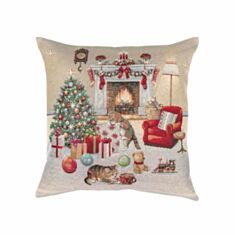Наволочка новогодняя гобеленовая Limaso KISS966 45*45 см - фото