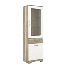 Витрина Mulatto A дуб/белый глянец - фото