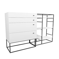 Стелаж-комод Merx Life ЛФ350 білий 26009106 - фото