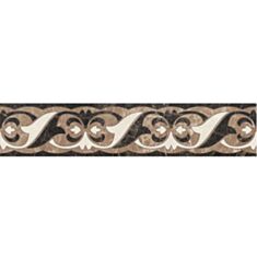 Плитка Golden Tile Lorenzo Intarsia Фриз Н41341 6*30 - фото