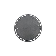 Люк каналізаційний Сезим садовий полімерний із запірним пристроєм 1 т чорний - фото