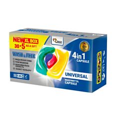 Капсулы для стирки Wash&Free 30+5 шт - фото