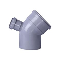 Коліно каналізаційне складне Інсталпласт 45° 110*50 мм - фото