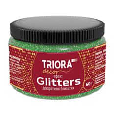 Декоративні блискітки Triora 62 смарагд 60 г - фото