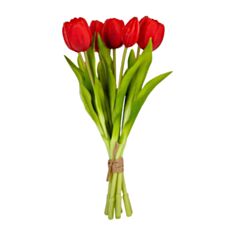 Декоративний букет тюльпанів Elisey Весняна насолода 9129-002 30 см червоний - фото