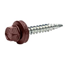 Саморез кровельный Koelner RAL3009 4,8*35 мм 250 шт красный - фото