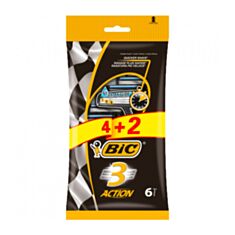 Бритва Bic Екшн 9327 3 леза 4+2 шт - фото