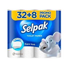 Папір туалетний Selpak Pro 32761814 32+8 шт - фото