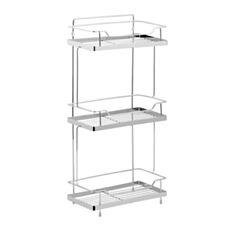 Полиця для ванни кутова Lidz CRM 121.06.08 3-ярусна - фото