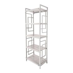 Стеллаж Металл-Дизайн Квадро 5 полок аляска/белый - фото