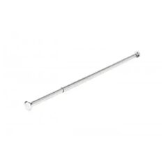 Карниз для шторки в ванной Wela телескопический 75-120 см SLIм 22 мм серебристый - фото