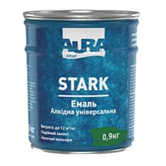 Емаль алкідна Aura Stark універсальна 36 зелено-смарагдова 0,9 кг - фото