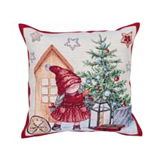 Наволочка новорічна гобеленова Limaso FEDERICA C-NV1 45*45 см - фото