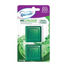Таблетка для бачка Kolorado WC Colour Зеленый 2*45 г - фото