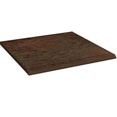 Клинкерная плитка Paradyz Semir brown ступень 30*30 см - фото