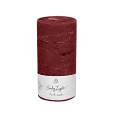 Свеча цилиндр Candy Light С05*10/1-3.1 темно-красная - фото