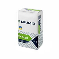 Штукатурка стартовая Krumix KM Start гипсовая 15 кг - фото