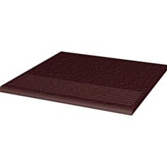 Клінкерна плитка Paradyz Natural brown Duro сходинка 30*30 см - фото