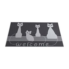 Килимок під двері B'Home Cat B109 45*70 см сірий - фото