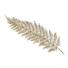 Декоративная новогодняя ветка папоротник Bonadi 807-037 78 см золото - фото