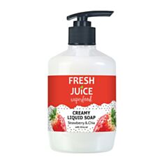 Крем-мило Fresh Juice Superfood Strawberry & Chia 460 мл - фото