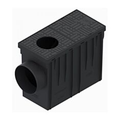 Бокс водостічний Spark БВ-14.22.32-110-ПП 817008-Ч з горизонтальним відводом - фото