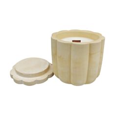 Свічка ароматична 4'est Vanilla у гіпсовому кашпо 250 мл - фото