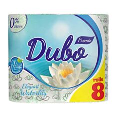 Папір туалетний Диво Premio Waterlily зелений 8 шт - фото