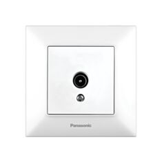 Розетка телевізійна TV кінцева Panasonic Arkedia Slim 0451-2WH біла - фото