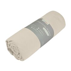 Простынь махровая Home Line 156096 с резинкой 140*200 см кремовое - фото