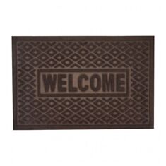 Коврик Мой Дом TZR01424/Br с узором 45*75 см коричневый - фото