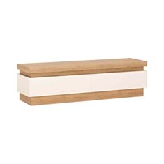 Тумба ртв Lyon LYOF01 2S білий/дуб рів'єра - фото