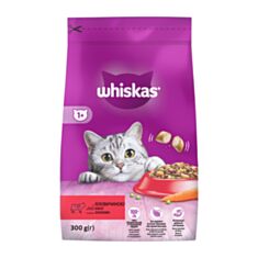 Корм для дорослих котів Whiskas з яловичиною 300 г - фото