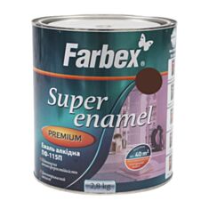 Емаль алкідна Farbex ПФ-115 горіхова 2,8 кг - фото