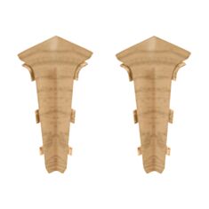 Кут внутрішній для плінтуса Arbiton Indo70 154 дуб сієрра 2 шт - фото