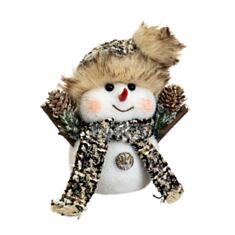 Новогодняя игрушка Elisey Снеговик маленький 002NS белая - фото
