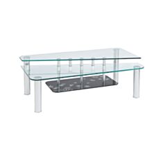 Столик журнальний скляний Olimpia I прозорий - фото