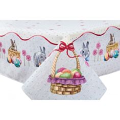 Скатертина LiMaso Runner 647-180 гобеленова великодня 137х180 см - фото