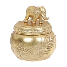 Шкатулка Bona Di Индия 440-829 13 см золото - фото