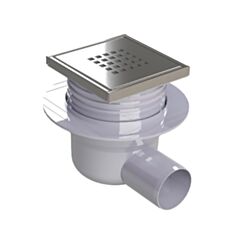 Трап Prevex Cubo WDR-110-01-44 10,6*10,6 см горизонтальний злив 50 мм - фото