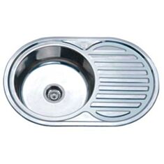 Кухонная мойка Platinum 7750 77*50*16 см декор - фото